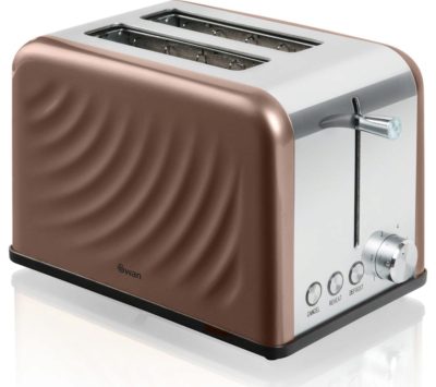 SWAN  ST19010TWN 2-Slice Toaster - Copper Twist